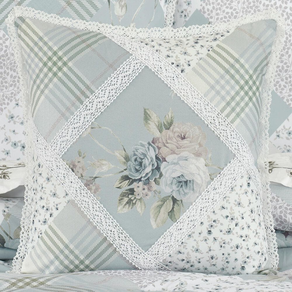 J. Queen New York Bungalow 16&quot; Square Throw Pillow in Spa Blue, , large