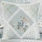 J. Queen New York Bungalow 16" Square Throw Pillow in Spa Blue, , large