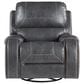 Steve Silver Keily Manual Swivel Glider Recliner in Dove Grey, , large