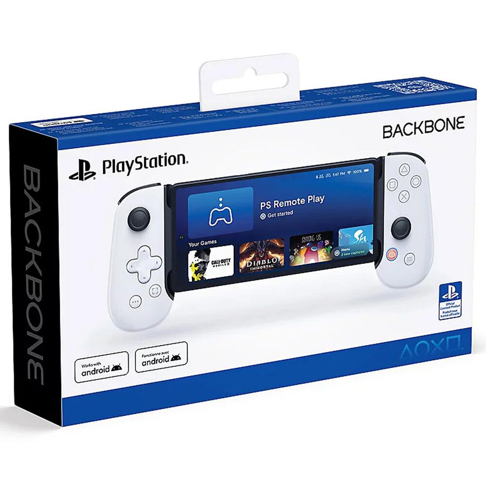 Backbone One - PlayStation Edition &#40;USB-C&#41; - Mobile Gaming Controller for Android and iPhone 15 Series - 2nd Generation - White, , large