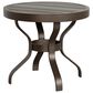Woodard Cortland 22" Round End Table in Aztec Bronze, , large