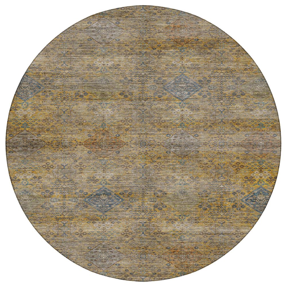 Dalyn Rug Company Aristo Gold 8" Round Area Rug, , large