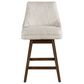 Armen Living Branson 26" Swivel Counter Height Stool in Brown, , large