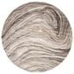 Jaipur Genesis Atha 8" Round Charcoal Gray Area Rug, , large