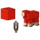Mattel Minecraft 5.5" Diamond Level - Sheep Action Figure with 3 Accessories in Red, , large