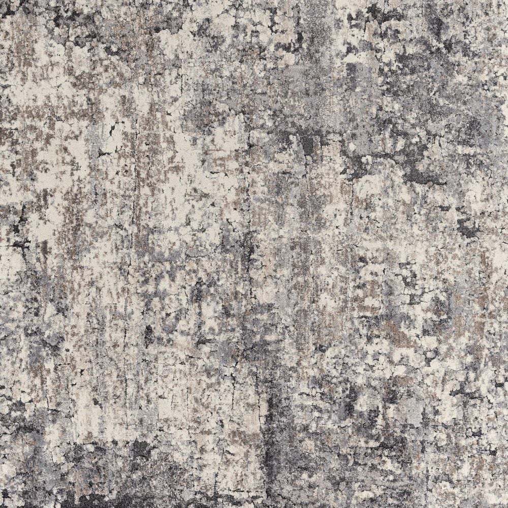 Surya Tuscany TUS-2311 5&#39;3&quot; x 7&#39;3&quot; Gray, Charcoal, Black and Ivory Area Rug, , large