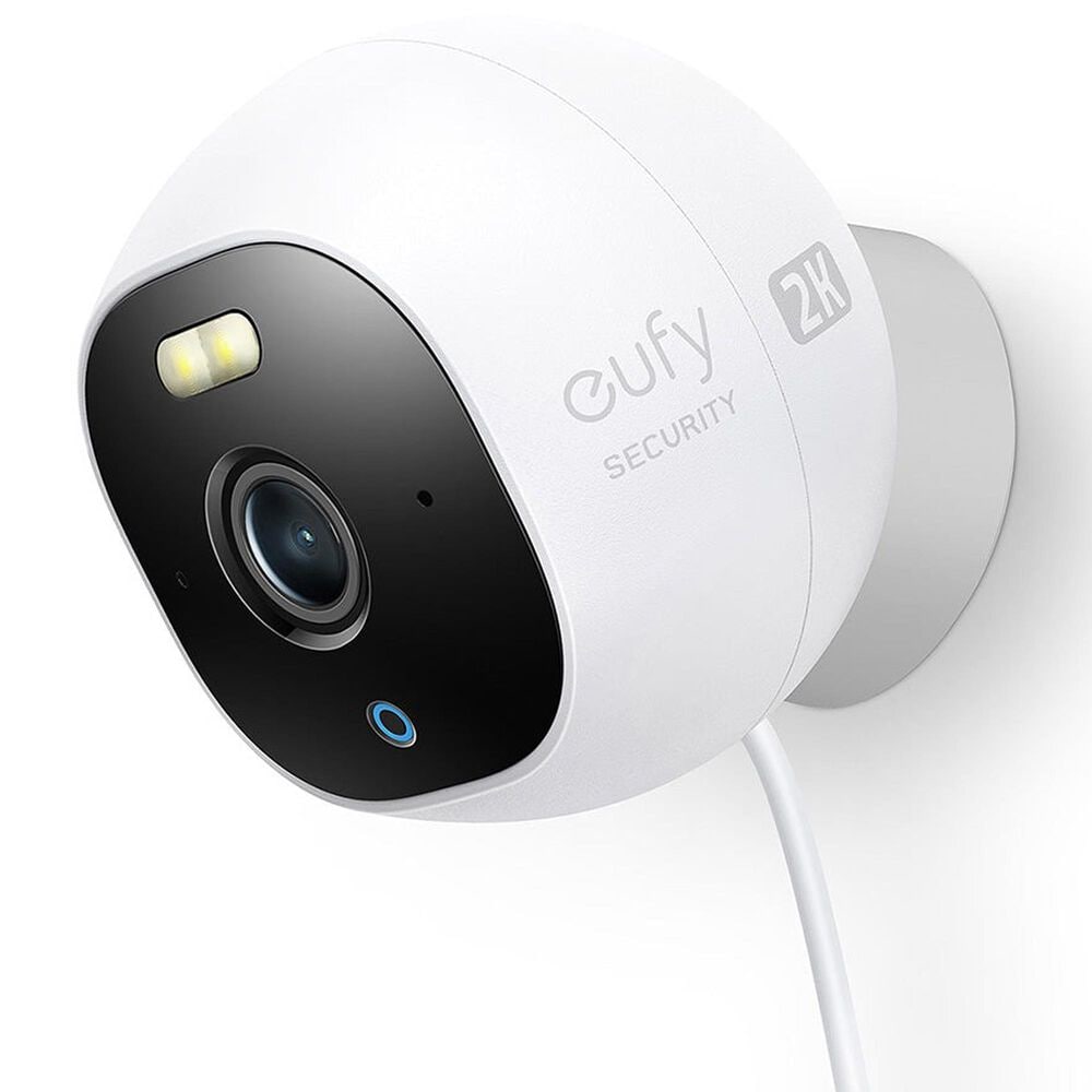 eufy Outdoor Cam E220 Pro Wired 2K Spotlight Camera in White, , large