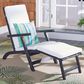 Safavieh Piscataway Patio Lounge Chair in Black, , large