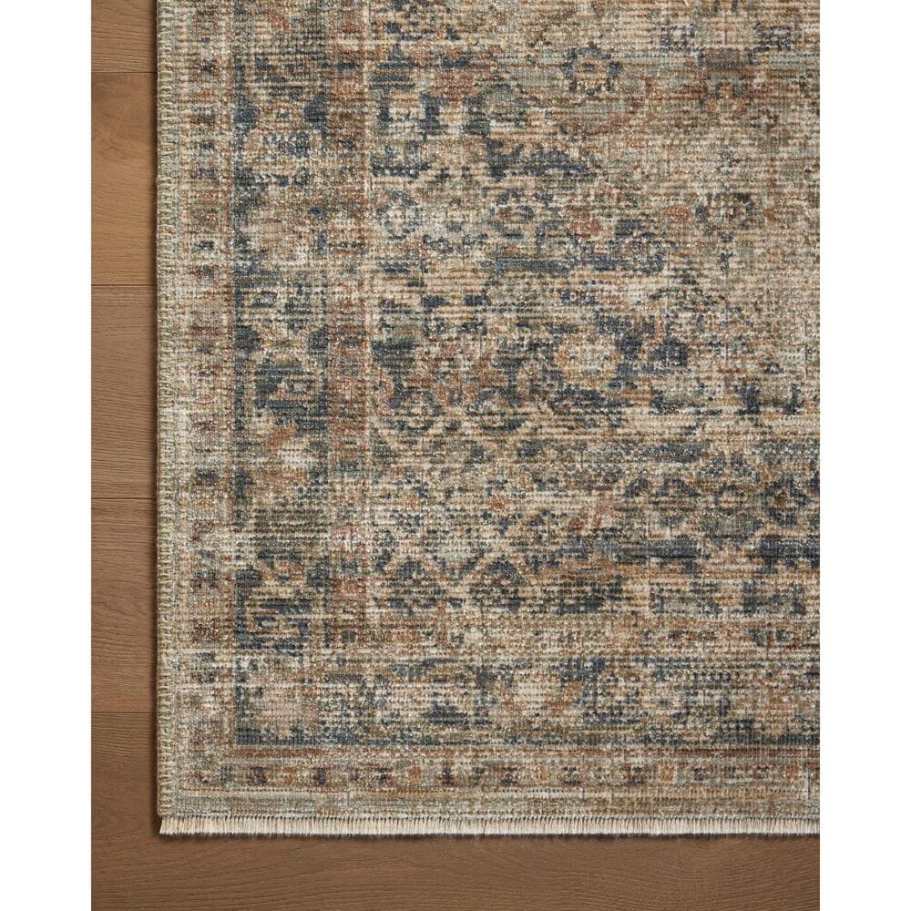 Loloi Heritage 9&#39; x 12&#39; Sage and Navy Area Rug, , large