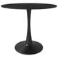 Leisuremod Leisuremod Bristol 35 round dining table Black base with Black Sintered stone Top, , large