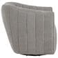 LumiSource Finley Swivel Accent Chair in Taupe, , large