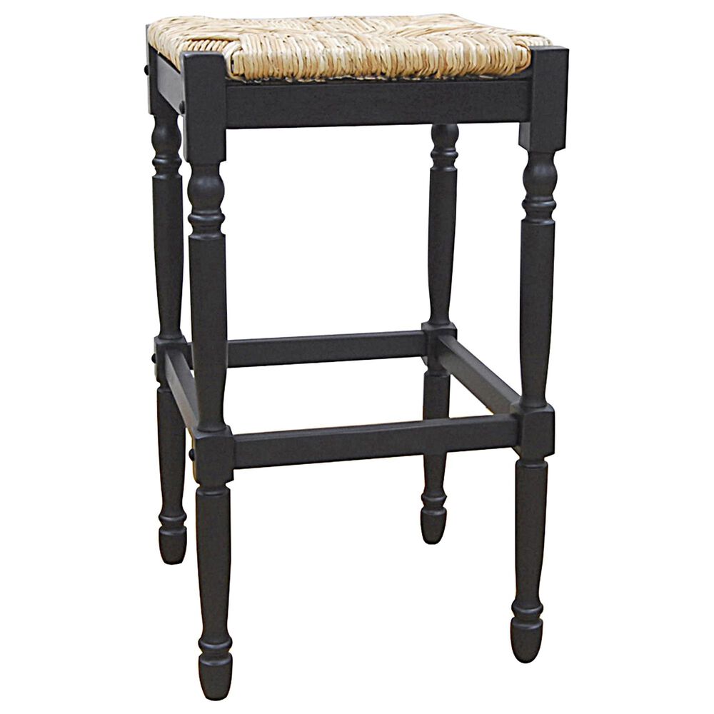 Carolina Chair and Table Hawthorne 29" Barstool in Antique Black, , large