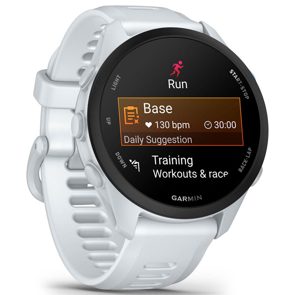 Garmin Forerunner 70 Smartwatch 42mm with Silicone Band in Whitestone, , large