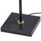Adesso Noah Torchiere in Black and Antique Brass, , large