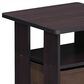 HOMLUX 2-Piece 1-Shelf End Table with Bin Drawer in Dark Walnut, , large