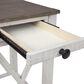 Ashley Adalane Accent Table in Distressed White and Gray, , large
