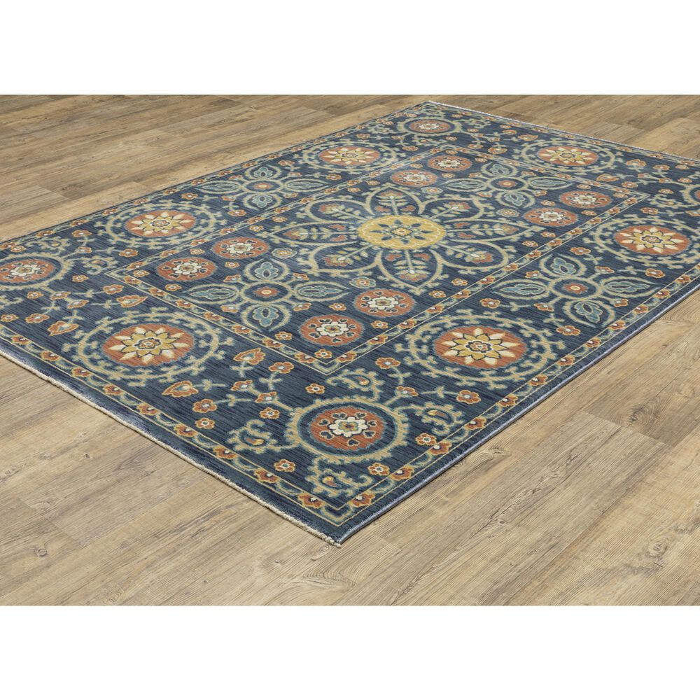 Oriental Weavers Francesca FR11B 6&#39;7&quot; x 9&#39;6&quot; Blue Area Rug, , large