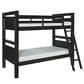 Linden Boulevard Dixon Twin over Twin Bunk Bed in Black, , large