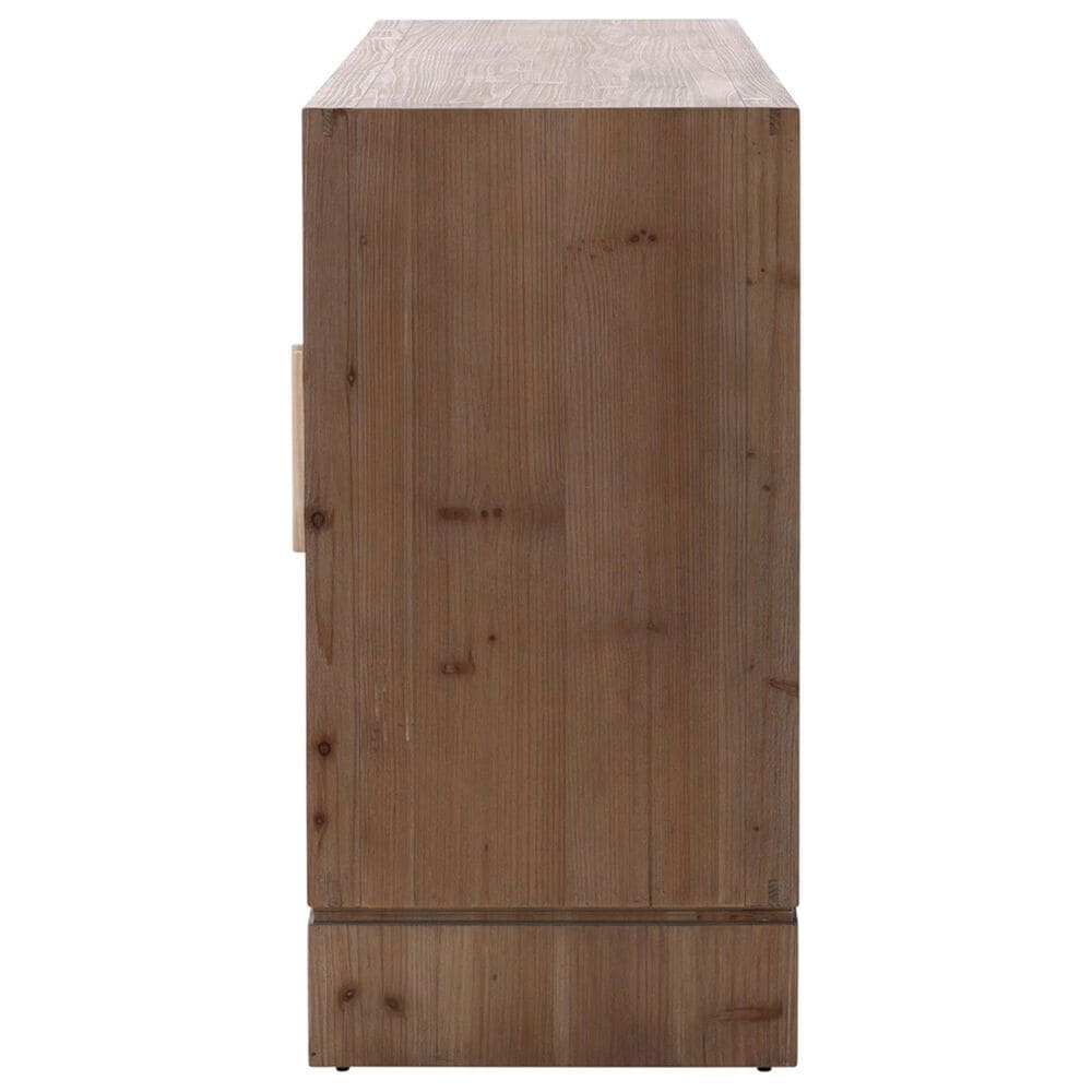 Timeless Designs Lafayette 4-Door Sideboard in Natural and White Washed, , large