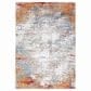 Surya Solar 10" x 14" Orange, Saffron, Red, Sky Blue, White, Gray and Charcoal Area Rug, , large