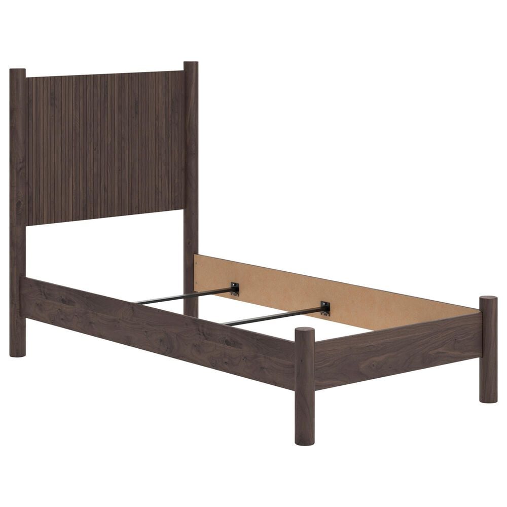Ashley Pamytta Twin Panel Bed in Rich Brown, , large