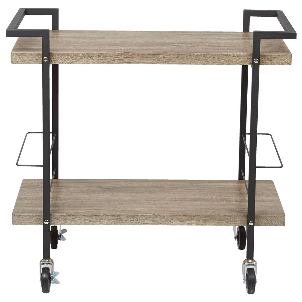 OSP Home Maxell Serving Cart in Ash and Black, , large