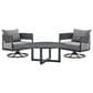 Blue River Argiope 3-Piece Patio Swivel Seating Set in Dark Grey, , large
