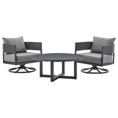 Blue River Argiope 3-Piece Patio Swivel Seating Set