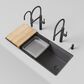 Blanco Inteos 45" Undermount Single Bowl Kitchen Sink in Cinder, , large