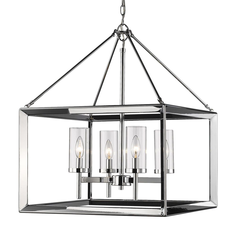 Golden Lighting Smyth 4-Light Chandelier in Chrome, , large