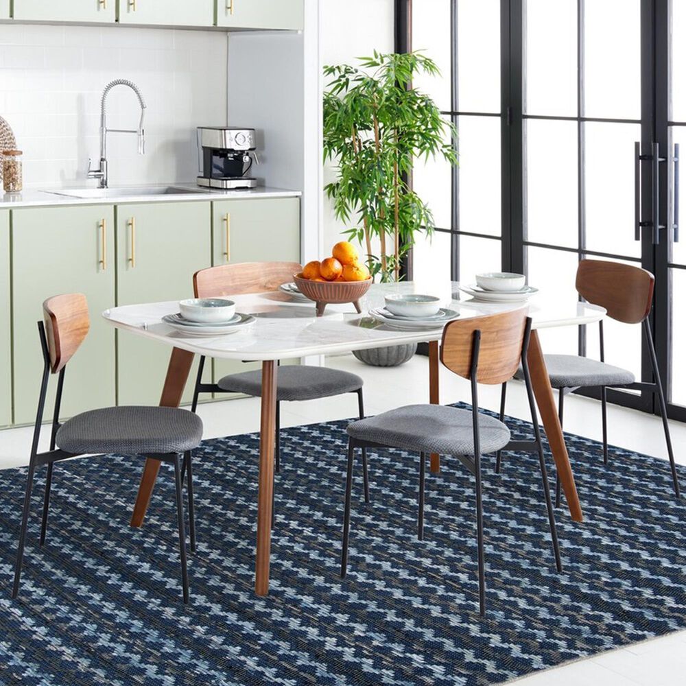 Safavieh Montauk 9&#39; x 12&#39; Turquoise, Navy Blue and Black Area Rug, , large