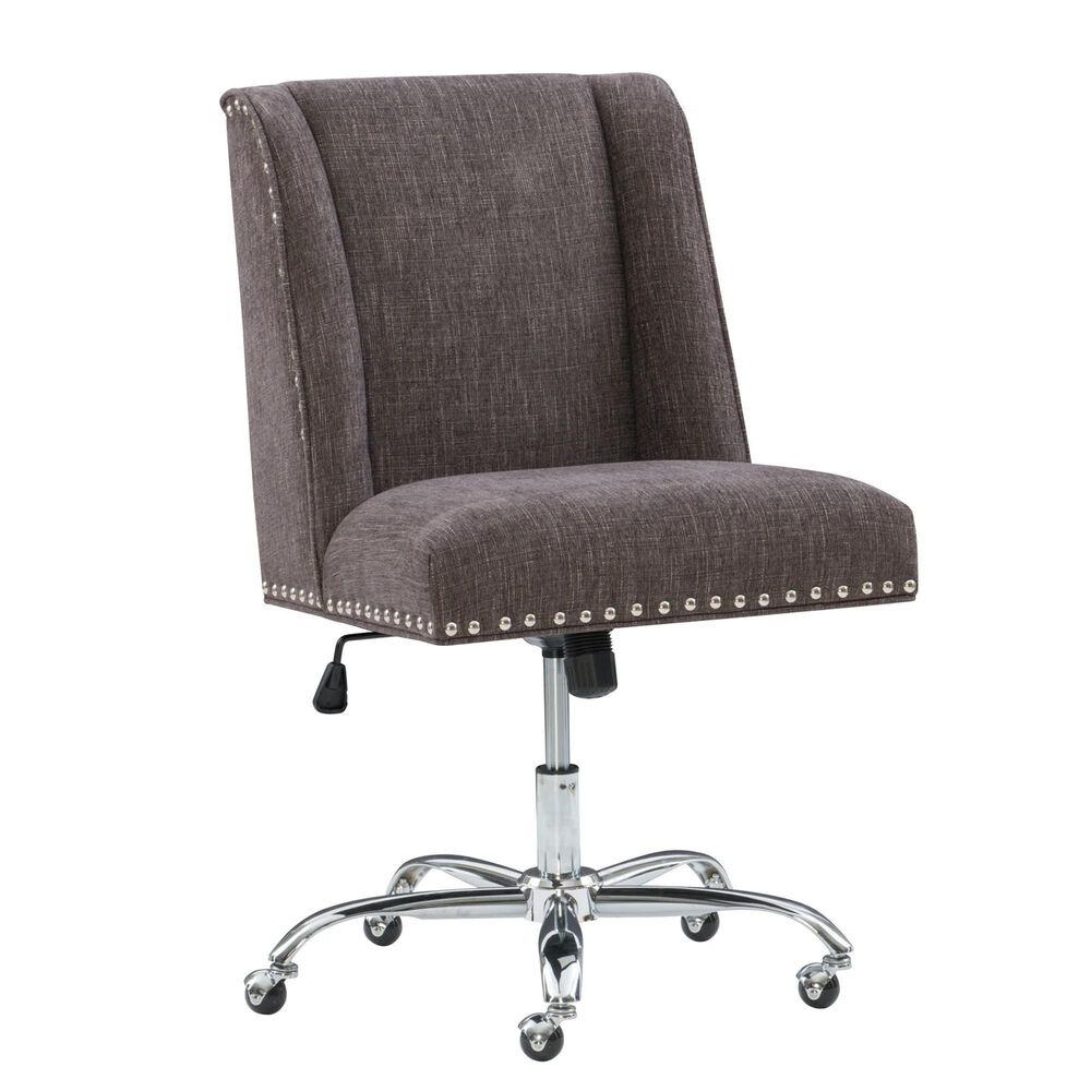 Linden Boulevard Draper Office Chair in Charcoal, , large
