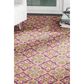 Safavieh Madison MAD605A 5"1" x 7"6" Fuchsia and Gold Area Rug, , large