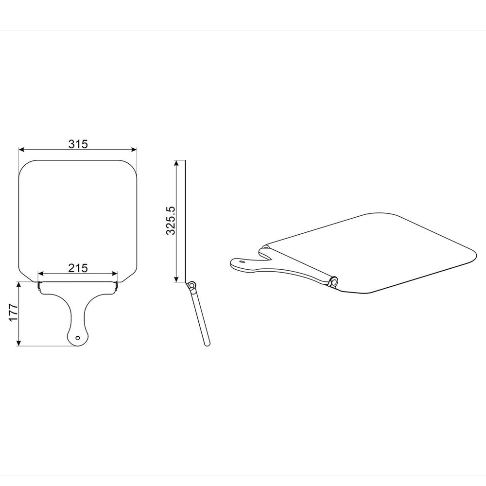 SMEG Pizza Shovel in Stainless Steel, , large