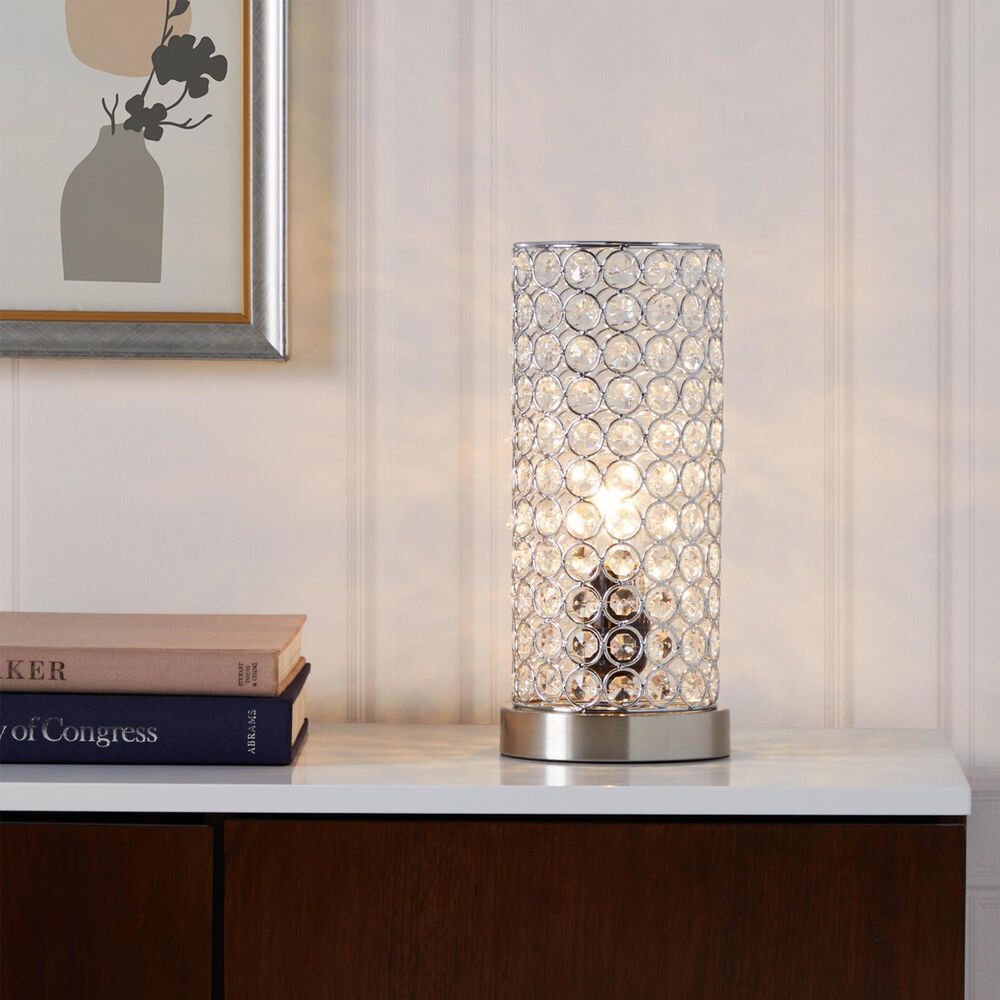 LumiSource Chandelier Uplight in Brushed Nickel and Chrome (Set of 2), , large