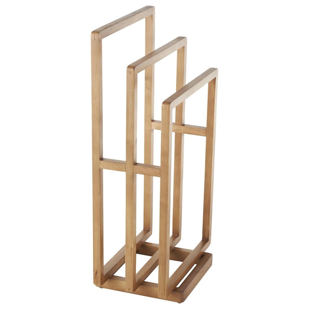 Maple and Jade Modern Closet Quilt Rack in Brown, , large