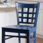 Linon Home Decor Lola Counter Stool in Navy Blue (Set of 2), , large
