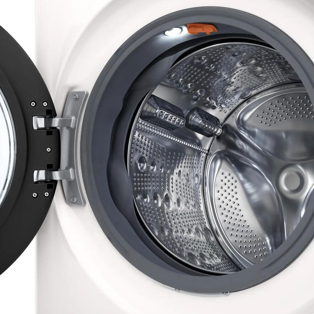 LG 5 Cu. Ft. Smart Front Load Washer and 7.4 Cu. Ft. Gas Dryer Laundry Pair in Alpine White, , large