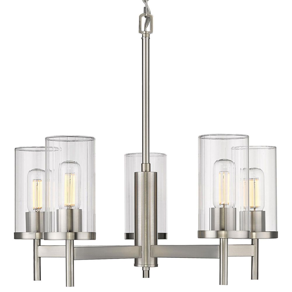 Golden Lighting Winslett 5-Light Chandelier in Pewter, , large