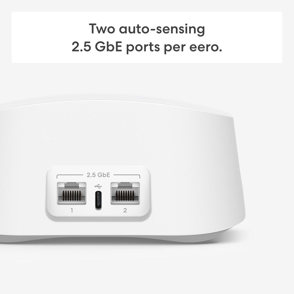 eero 3-Pack 7 Mesh Wi-Fi 7 System in White, , large