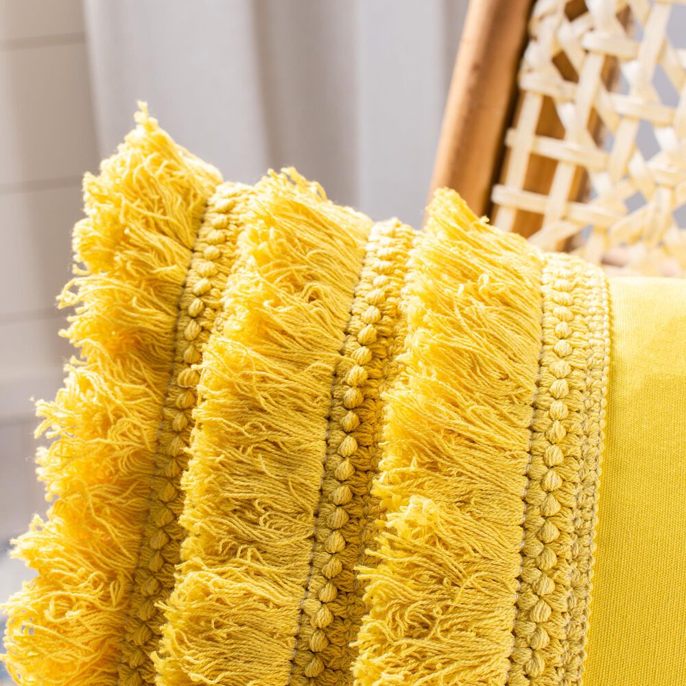 Safavieh Grema 12&quot; x 20&quot; Pillow in Yellow, , large