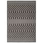 Nourison Positano Southwestern Black 8" x 10" Indoor/Outdoor Area Rug, , large