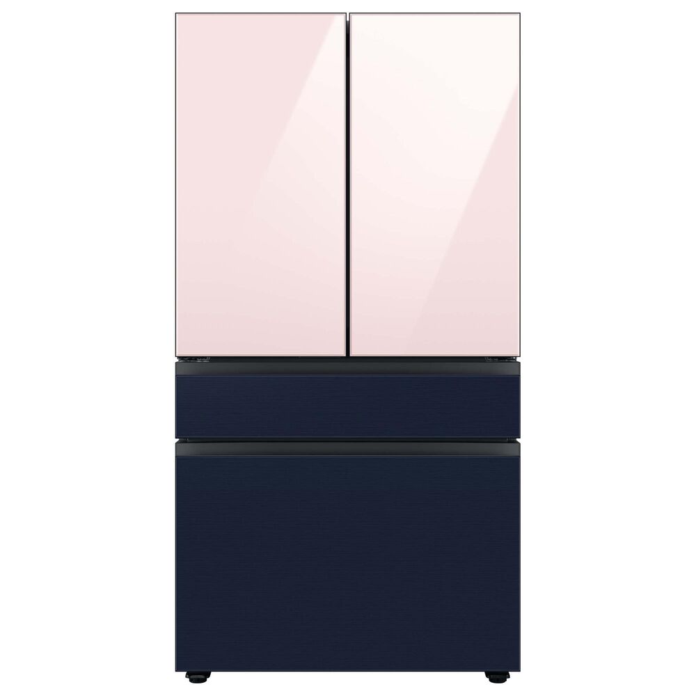 Samsung Bespoke 4-Door French Door Refrigerator Middle Panel in Navy Steel, , large