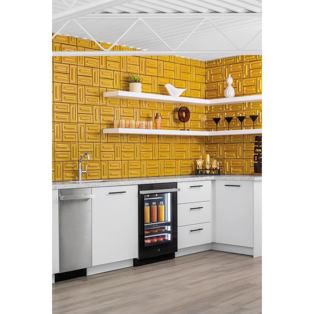 JennAir NOIR 24" Built-In Undercounter Beverage Center Left Swing in Black Stainless Steel, , large