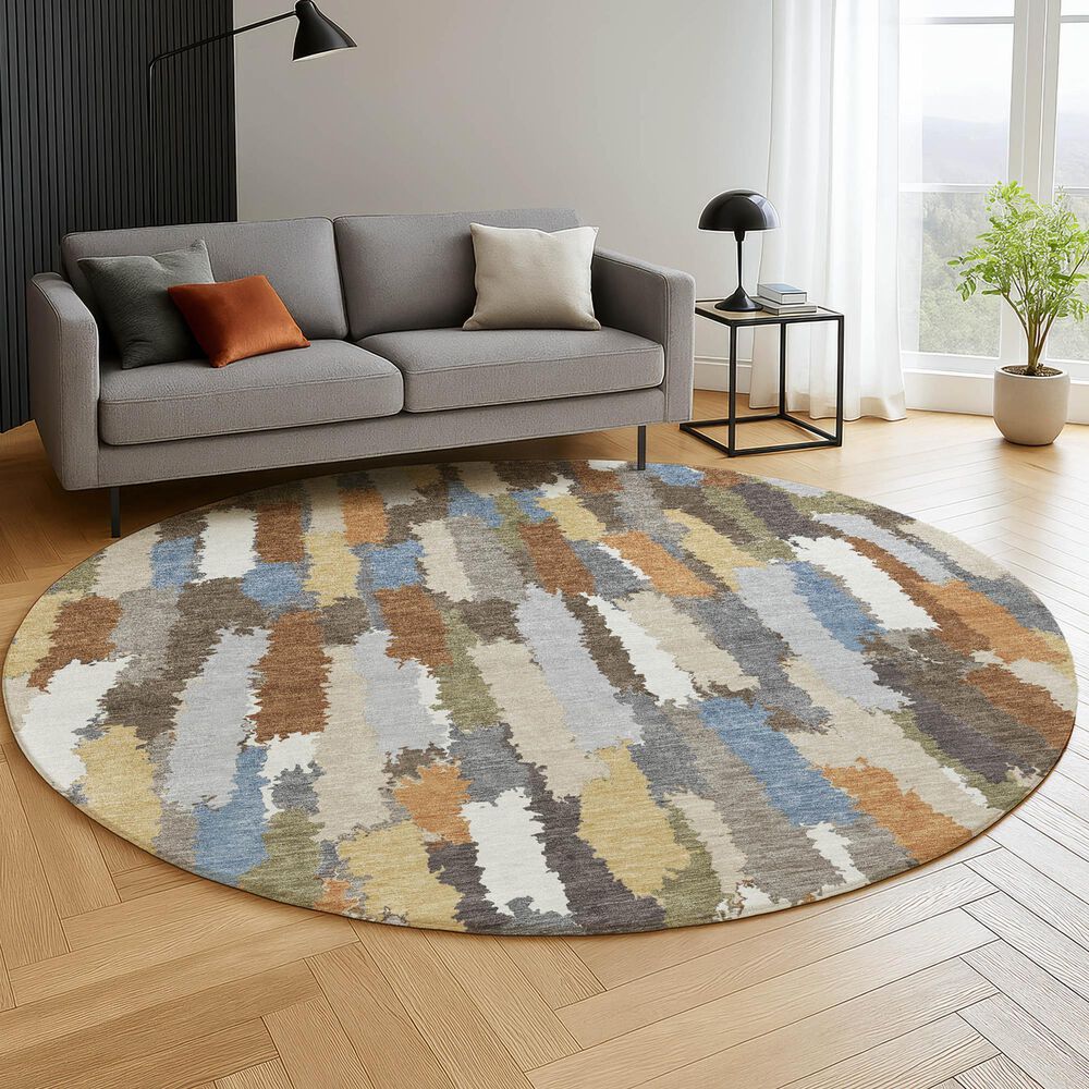 Dalyn Rug Company Kenner KN6 Chocolate 8' Round Area Rug, , large