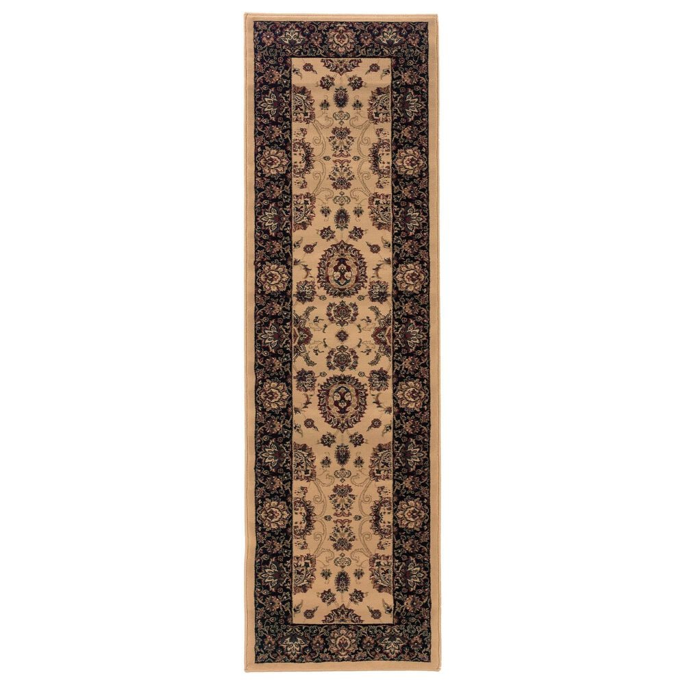 Oriental Weavers Ariana 130_7 2&#39;3&quot; x 7&#39;9&quot; Beige Runner, , large