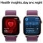 Apple Watch Series 10 GPS 46mm Rose Gold Aluminum Case with Plum Sport Loop, , large
