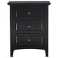 Urban Home Paragon 3 Drawers Nightstand in Opaque Black, , large