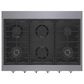 Bosch 36" Gas Cooktop with 6 Burners in Stainless Steel, , large