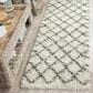 Safavieh Dallas Shag SGD258H-28 2"3" x 8" Ivory/Dark Grey Runner, , large